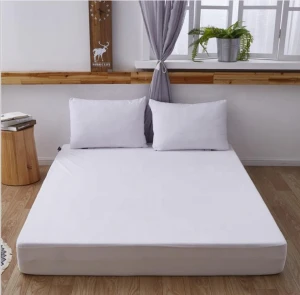 Waterproof Bamboo Mattress Protector Hypoallergenic Fitted Bamboo Cotton Terry Waterproof Cover Mattress Protector