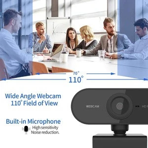 Webcam with Microphone,1080P HD Streaming Computer Web Camera, Plug and Play USB Webcam for PC Laptop Desktop Video Calling