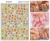 Import WG092-097 peach orange Dragon fruit corn carrot shapes fruit vegetable style nail stickers for nail art decoration from China