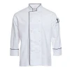 white cheap kitchen chef uniform jacket coat design
