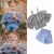 Import Wholesale 2018 Summer New Style Baby Clothing Sets Girl Plaid Shirt + Jeans Sets Kids Two Piece Sets from China