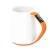 Import Wholesale 350ml double wall ceramic coffee mug with big handle from China