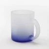 Wholesale colorful frosted beer sublimation gradient color frosted mugs 11 oz sublimation mug