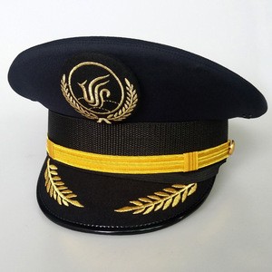 Wholesale Customized Military Cap Service Cap Airline Pilot Cap Air Force