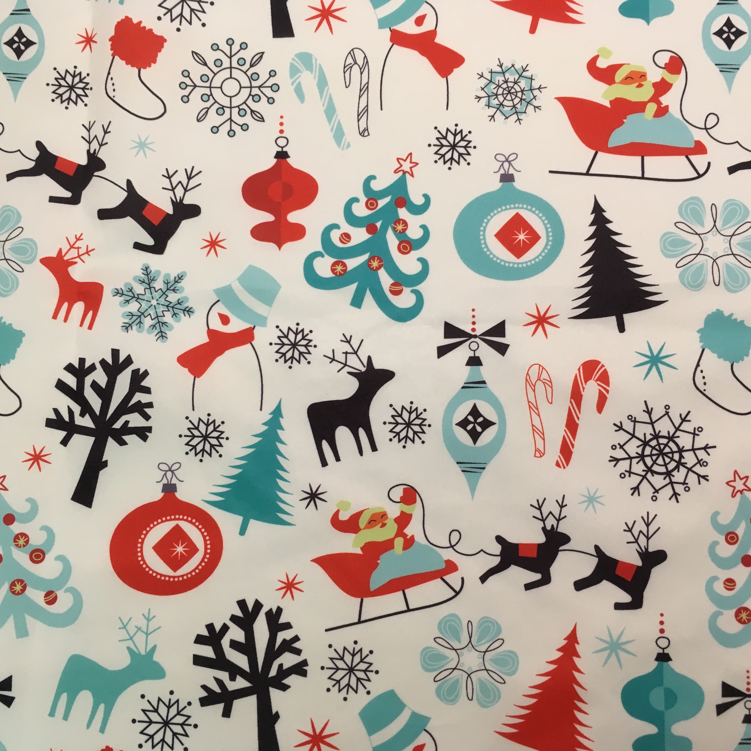 Wholesale Customized printed 100 polyester fabric printed  production for Christmas