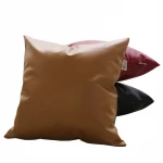 Wholesale Decorative sofa pillow cover Waterproof faux PU Leather Cushion cover