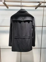 Wholesale Design Winter Long Wool Cashmere Fabric Latest Fashion Mens Cashmere Coat