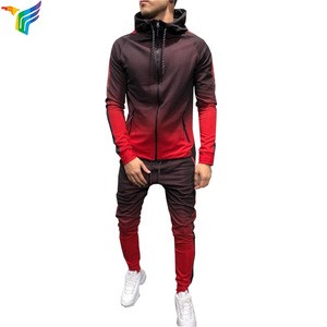 Wholesale Design Your Own High Quality Sport Wear Sets Custom Mens Fitted Tracksuit