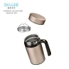 Wholesale double wall stainless steel vacuum insulated thermos coffee travel mug with screw lid