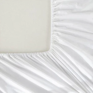 wholesale durable cotton fabric hotel fitted bed sheet