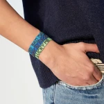 Wholesale Fabric Wristband Cloth Bracelet Cotton Millet beads Bracelet  Miyuki Letter Bracelet for Women