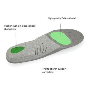 Wholesale flat feet eva sports arch support orthotic shoe insoles