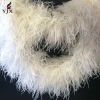 Wholesale fluffy decorative 12plys white feather boa ostrich