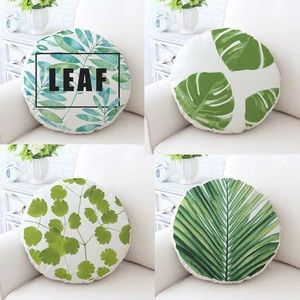 Wholesale green plant  cushion seat for home decoration