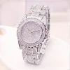 Wholesale hot sale custom alloy hiphop iced out gold full diamond bling bling watch for men