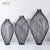 Import Wholesale iron black metal vase decorative modern artificial flower vase for home decor accessories table top vase design from China
