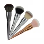 Wholesale Low MOQ Powder Makeup Brush Aluminum Rose Gold Loose Big Powder Brush