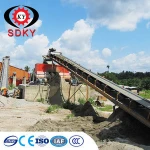 Wholesale material handling equipment Simple in structure checkout counter with conveyor belt long service life conveyor belt