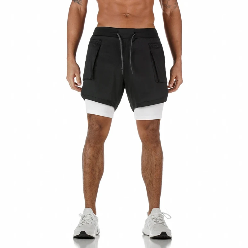 wholesale mens sweat sports shorts workout clothing running short jogger pants gym wear compression sports sweat shorts