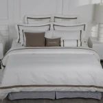 Wholesale Modern Satin Silk Bed Linen White Twin Size Hotel Fitted Bed Sheet Fabric