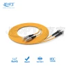 Wholesale multi mode optic patch cord 3.0mm fiber patch cord orange aqua lime green FC-ST Duplex UPC patch cord
