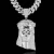 Import Wholesale Necklace MenS Vintage Head Portrait Big Jesus Pendant Micro Inlaid Zircon HipHop Pendant Fine Jewelry from China