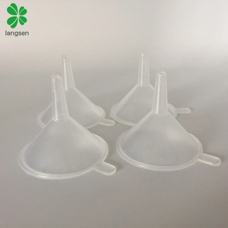 Wholesale plastic PP material mini 50mm funnel for chemical, liquid cosmetic, perfume, dispenser funnel