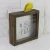 Import Wholesale Square Cube wood shadow box Coin Shadow Box Money Bank storage Box picture photo Frame from China