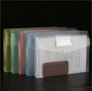 Wholesale Stock Clear Plastic Document Storage Bag a4 PP File Folder