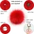 Import wholesale Top quality 10cm fake fur ball  for hat accessory   faux fox fur multicolour pompom with elastic band for fur slipper from China