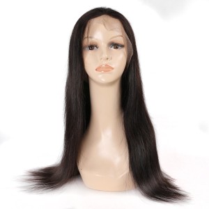Wholesale Virgin Brazilian Human Hair Front Lace Wigs Straight Natural Human Hair Wig
