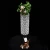 Wholesale wedding clear europe style tall crystal flower vase handmade glass tube flower vase for event table top home decor