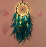 Wholesaling high quality embroidered dream catcher customized led dream catcher OEM handmade dream catcher