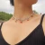 Import Wild Crystal Rhinestone Chain Cherry Necklace Fashion Sweet Gold Plated Cherry Pendant Full Diamond Choker Chain Necklace from China