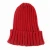 Import Winter Black Red Yellow Plain Color Acrylic Knitted Rib Custom Beanie Hat Women from China
