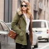 Winter Coat Women New Parka Casual Outwear Military Hooded Thickening Cotton Coat Winter Jacket Fur Coat Women Clothes