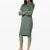 Import Women Jersey Dress Female Medium Knit Apparel Autumn Winter New Fashion Dress Long-Sleeved Midi Dress from China
