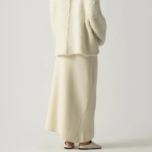Womens clothing 2023 womens long skirt cashmere knit womens skirts vintage soft causal High-waisted A-line skirt winter