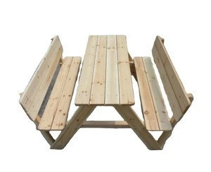 wooden kids table and   benches