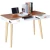 Import Wooden Study Desk Computer Desk Office Work Writing Desk Table with 2 Drawers from China