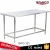 Import WTC-121B Hotel &amp; Restaurant Supplies Comercial Kitchen Equipment Round Tube Working Table Backsplash from China