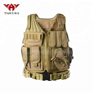 Yakeda wholesale custom breathable airsoft hunting training military mesh combat waistcoat tactical vest