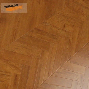 YEKALON Ac4 Arc Click Oak Parquet Herringbone Laminate Flooring