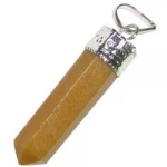 Yellow Quartz Crystal Pendant Crystal Quartz Point Pendant Wholesale Natural Semi-precious Stone Jewelry Healing Crystal