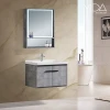 YIDA Sanitary Hanging Touch Led Light Wall Mirror Medicine Storage Black Bathroom Vanity Cabinet  Under Basin