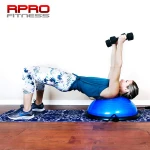Yoga Pilates Exercise Half Balance Trainer Hemisphere Ball With Handles