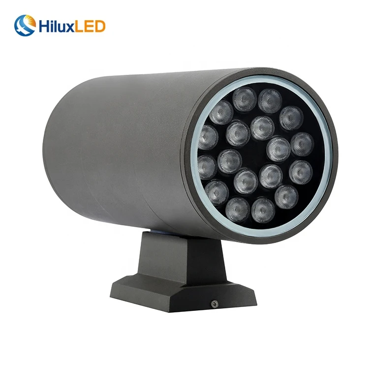 zhongshan chrome led wall light  outdoor RGB led up and down wall pack lamp