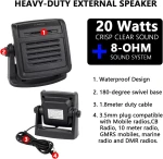 Hytera MD620 HM780 Compatible OEM External CB Speaker SM09D1 for Car Radio Optimized for Alarms Buzzers Sirens Mt680 Md