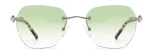 Luxury Sun Glasses Fashion Metal Rimless Vintage Sunglasses Women