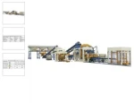 HST10-15 Customization Automatic Cement Block Production Line For One Year Warranty